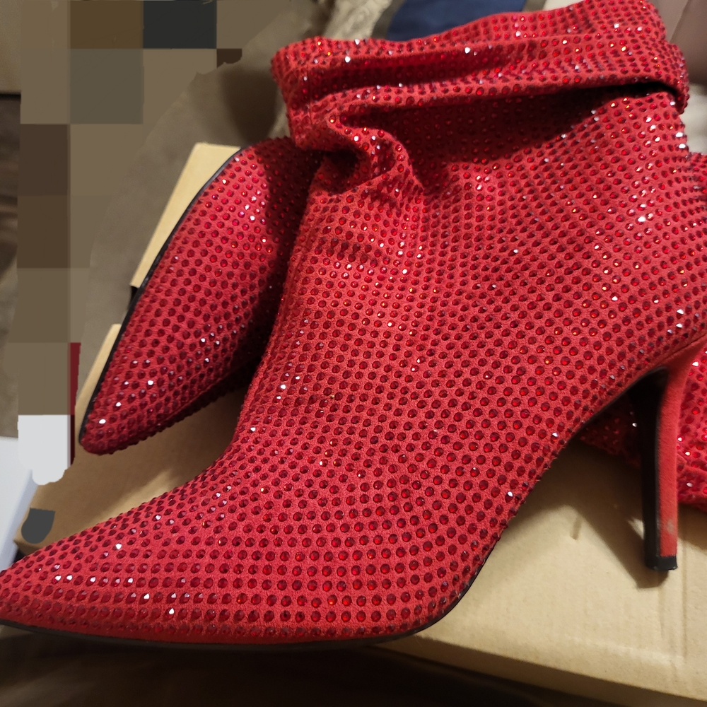 Nine West Red Sequin Heels